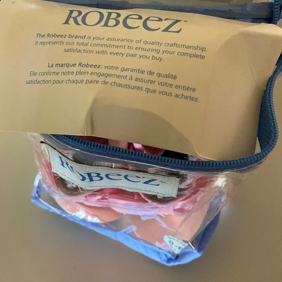 NWT Robeez Baby Girl Pink Slippers/PINK SATIN BOW (6 MONTH) - Picture 2 of 6